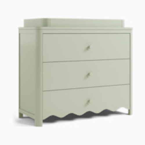 Storkcraft Casablanca 3 Drawer Chest with Removable Changing Table Topper - Sage