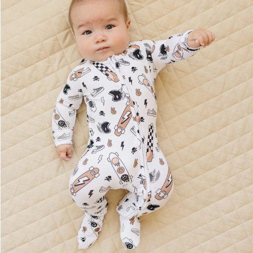 Bamboo Zip Romper | Sk8er