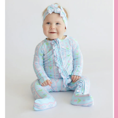 WHIMSY TULIP DREAM RUFFLE ROMPER