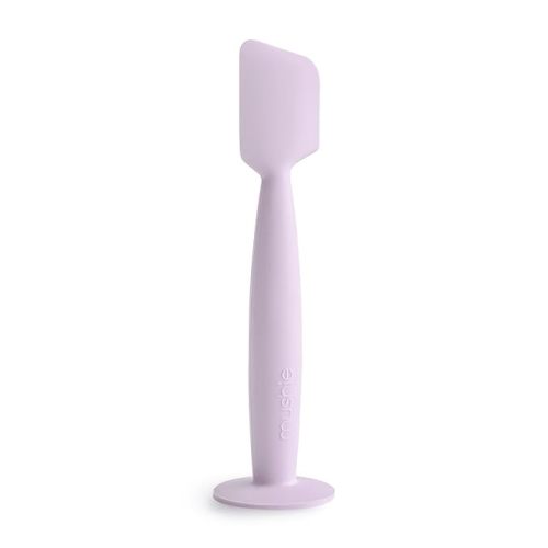 mushie Diaper Cream Applicator Soft Silicone with Suction Base (Soft Lilac)