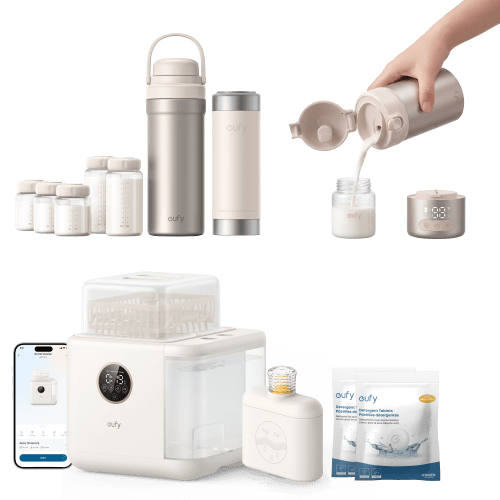eufy Bottle Washer S1 Pro & Portable Milk Warmer E10 & Portable Milk Cooler E10