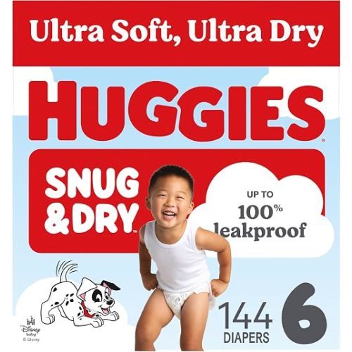 Huggies Snug & Dry Diapers Size 6, 144 Count