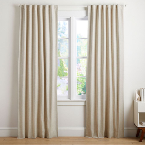 Evelyn Linen Blackout Curtain | Pottery Barn Teen