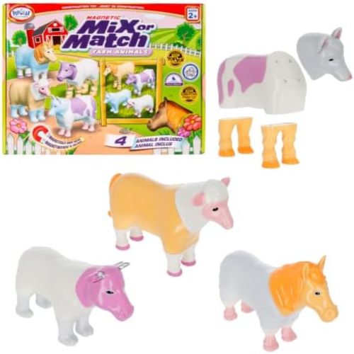 POPULAR PLAYTHINGS Large Magnetic Mix or Match Pastel Farm Animals