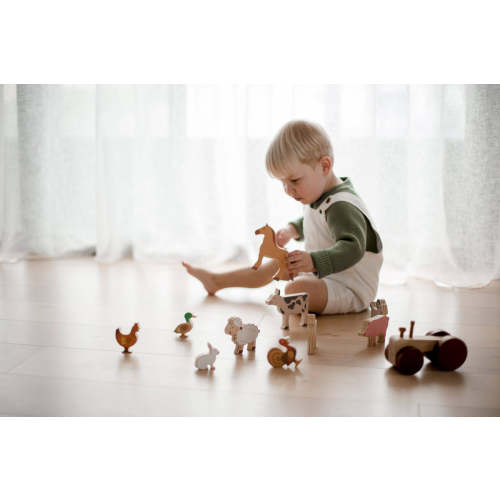 Farm Animals & Tractor Set