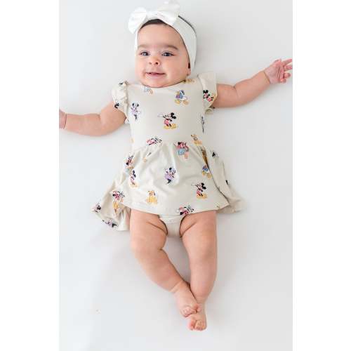 Twirl Bodysuit Dress in Mickey Mouse and Friends