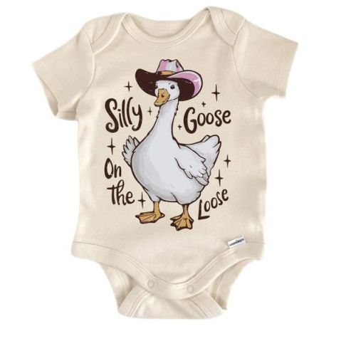 Silly Goose 1 - Baby Boy Girl Clothes Infant Onesie® Funny Cute Newborn GS1 Multicolor 0-3M