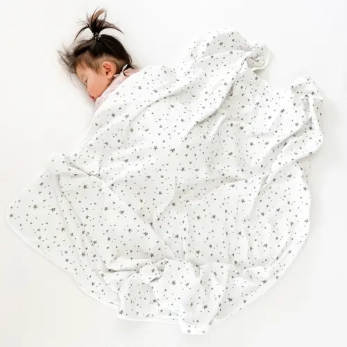 Star White - Toddler Blanket, 4 Season® Merino Wool & Organic Cotton, 52.5" x 40"