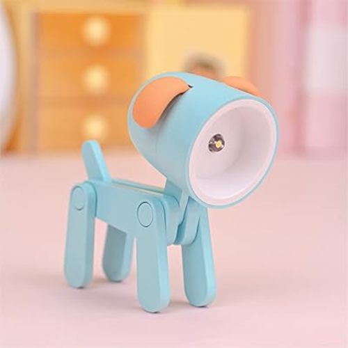 Cute Night Light for Kids, Adorable Mini Led Table Desk Lamp, Decorative Lamp Nightstand, Animal Pet Nightlights, Christmas Decorate Birthday Gifts for Children, Students (1 x Blue Dog)