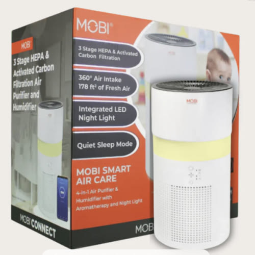 Air Care Smart 4 in 1 Air Purifier, Humidifier with Aromatherapy & Nightlight