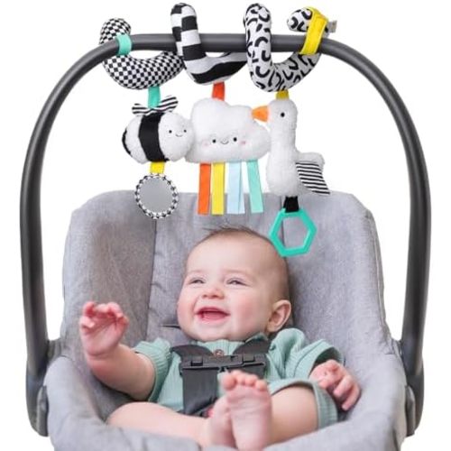 Itzy Ritzy Spiral Car Seat & Stroller Activity Toy Ages 0+ (High Contrast)
