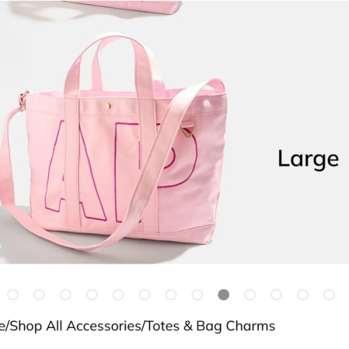 Custom Alpha Tote - Soft Pink