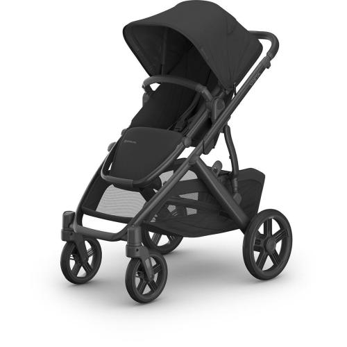 UPPAbaby OPEN BOX Vista V3 Single-to-Double Stroller - Jake (Charcoal / Carbon Frame / Black Leather)