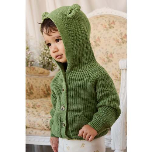 Bear Cardigan - Matcha – Jamie Kay USA