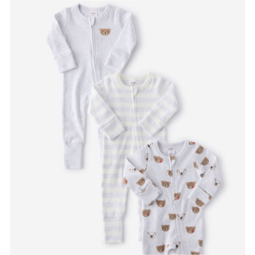 The 3Pk Remi Long Sleeve Zip Romper