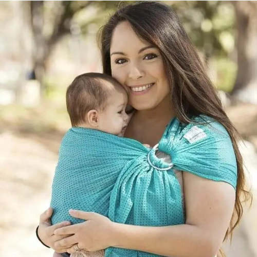 Mermaid Teal Water Ring Sling by Beachfront Baby - Little Zen One