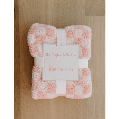 TSC x Madi Nelson: Children's Mini Checkered Buttery Blankets