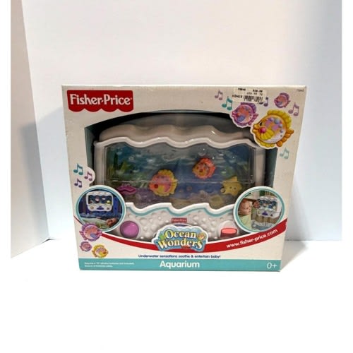 New Fisher Price Ocean Wonders Aquarium 73545 Baby Crib Soother 2003 VTG RARE