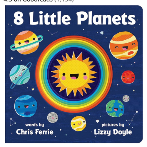 8 Little Planets: A Solar System Book for Kids with Unique Planet Cutouts