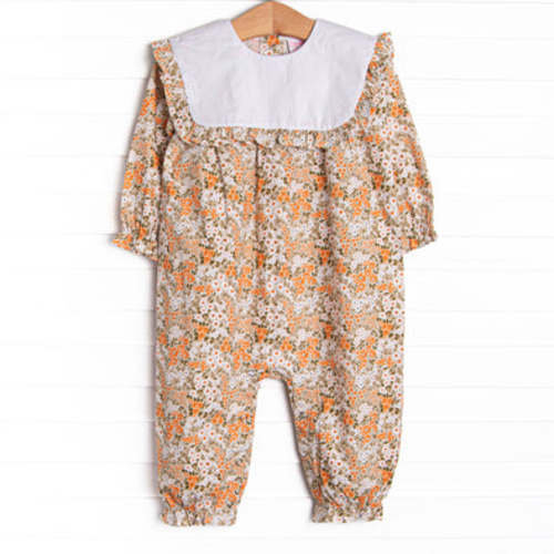 Forest Floor Florals Romper, Orange – Stitchy Fish