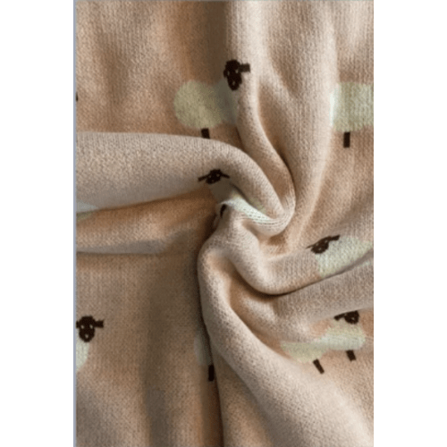 SHEEP LAMB baby BLANKET, lamb heirloom blanket and cozy soft blanket, luxurious baby shower gift