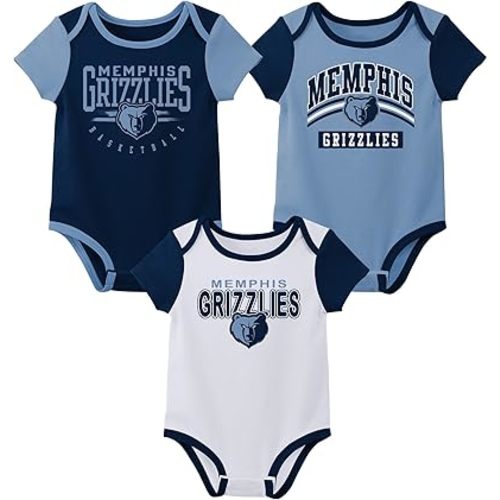 Outerstuff NBA Teams Newborn Baby and Infant Short Sleeve Bodysuit Variety 3-Pack (0-18m)