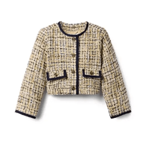 Girl Sandhill The Tweed Grosgrain Trim Jacket by Janie and Jack