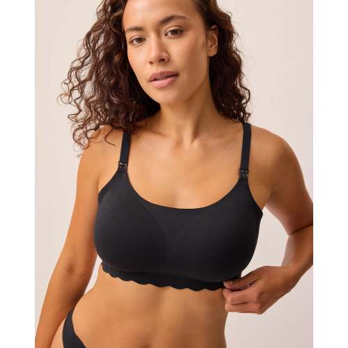 BareBond™ Cotton Maternity & Nursing Bralette | Black - Kindred Bravely