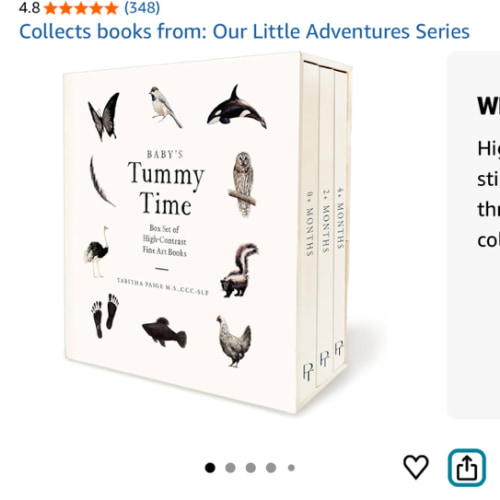 Baby's Tummy Time Book Box Set: A 3-Book Box Set of High-Contrast Art for Visual Stimulation at Tummy Time (Tabitha Paige Children's Book Series)