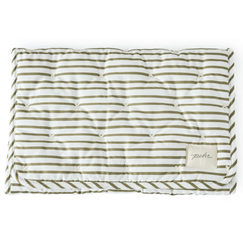 Striped On the Go Portable Changing Pad in Olive