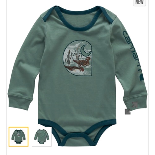 Boys' Long Sleeve Duck "C" Bodysuit (Baby) | Shop all Boys | Carhartt