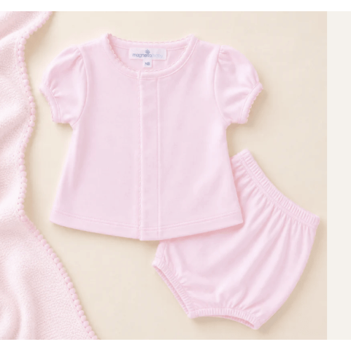 Essentials Ruffle Diaper Cover Set - Pink