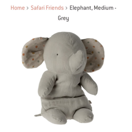 Big Elephant Stuffed Animal - Maileg - Maileg USA