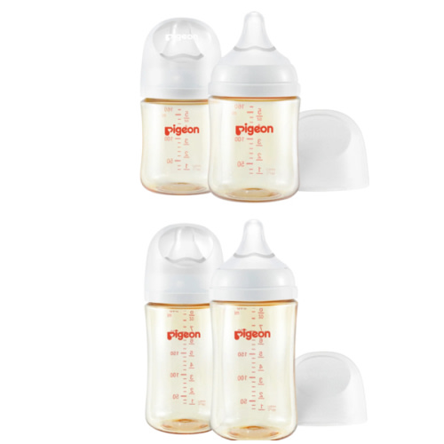PPSU Wide Neck Baby Bottles Bundle Set – Pigeon