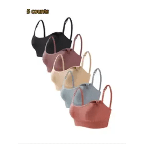 5pcs/7pcs Seamless Nursing Bra Set, Maternity Underwear, Adjustable Straps, Comfortable Sleeveless Design, Ideal for Pregnant Women & Breastfeeding Moms, Pregnancy Maternity Bra, Maternity Bras For Breastfeeding - TikTok Shop