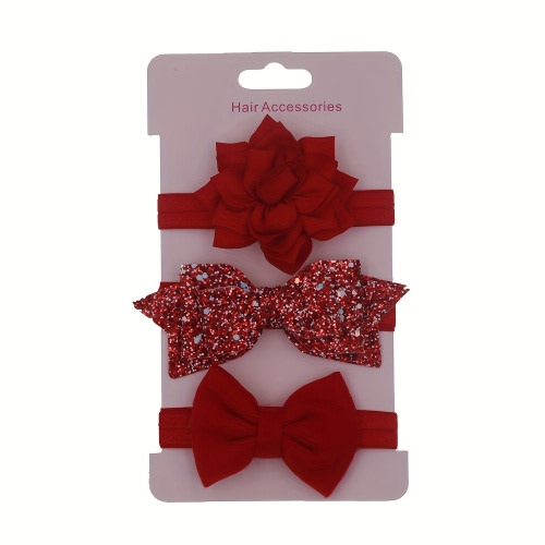 3pcs Bow Headbands with Bows - Hair for &, Outdoor Hairstyle for Parties,, Casual Attire - 3 Hair Bands Bundle
