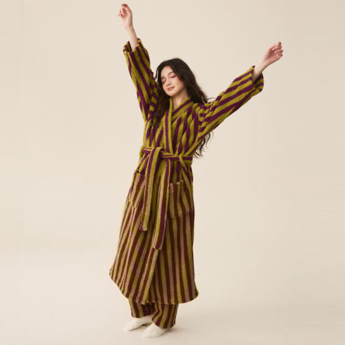 Ownkoti: Modern Stripe Long Robe