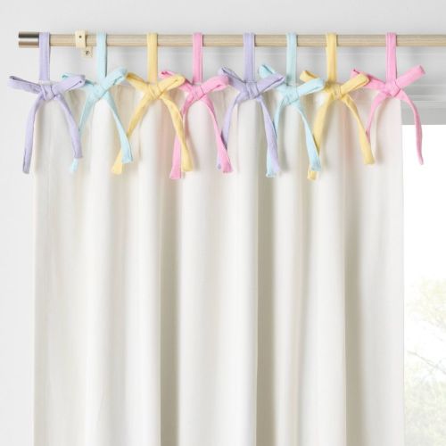 42"W x 84"L Multi Color Bow Kids' Blackout Window Panel - Pillowfort™