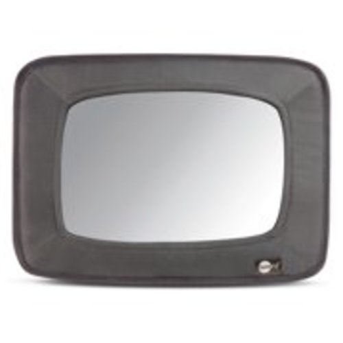 SafeFit Baby Wide View Auto Mirror for Car Seat, Baby Car Mirror, Crash-Tested and Shatter Resistant, Gray