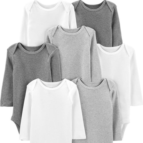 Simple Joys by Carter's unisex-baby 7-pack Long Sleeve Bodysuit