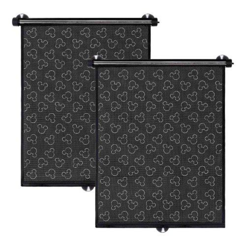 Disney Baby by J.L Childress Pull-Down Car Window Shades, 2 Pack, Black