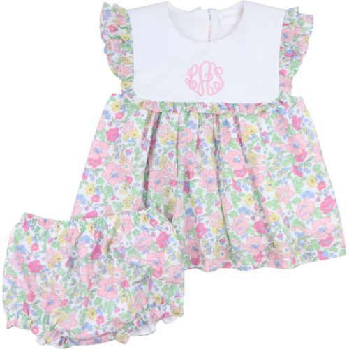 Floral Seersucker Diaper Set