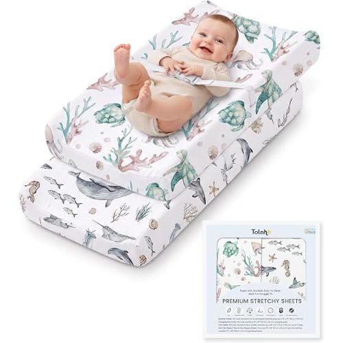 TotAha Changing Pad Cover, Diaper Changing Pad Covers for Girls Boys
