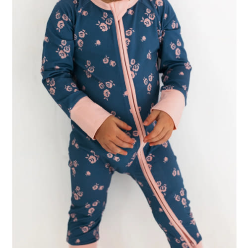 Madelyn Floral Zipper Romper – In My Jammers