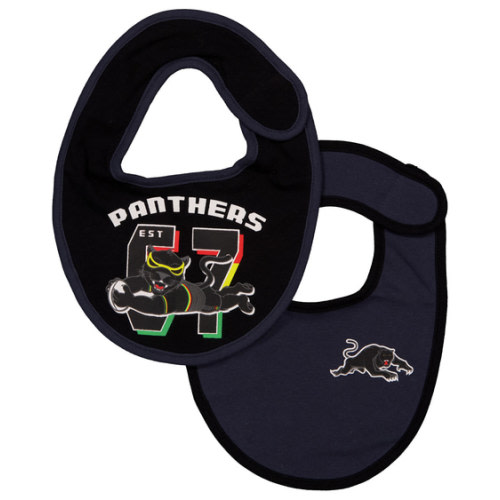 Black Panthers NRL Baby Bib 2 Pack | Best&Less™ Online