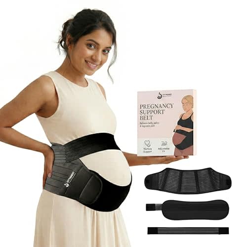 Maternity Support Belt (Large/90-120cm) – Adjustable Pregnancy Belly Band for Back, Hip & Pelvic Support | Prenatal & Postpartum Abdominal Binder for Lower Back Pain Relief & Belly Support