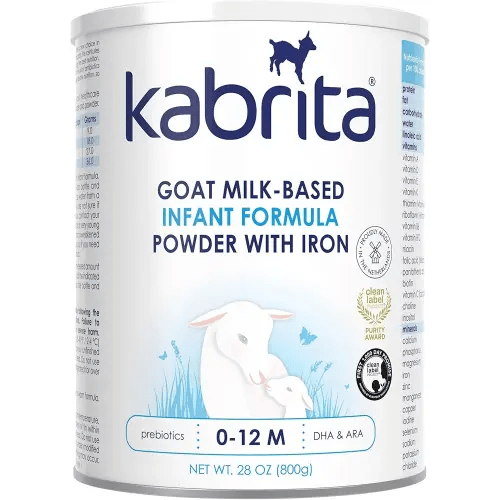Kabrita Goat Milk-Based Infant Formula Powder with Iron, DHA, ARA & Prebiotics, for Infants 0–12 Months, Non-GMO, 28 oz