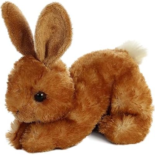 Aurora® Adorable Mini Flopsie™ Bitty Bunny™ Stuffed Animal - Playful Ease - Timeless Companions - Brown 8 Inches