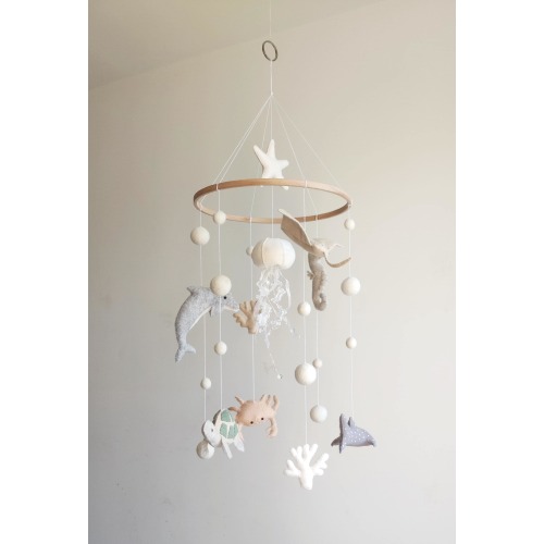 Ocean Baby Mobile -Baby Mobile - Nautical Mobile- Nursery mobile- Sea ocean Mobile - Crib Mobile - Baby Shower Gift