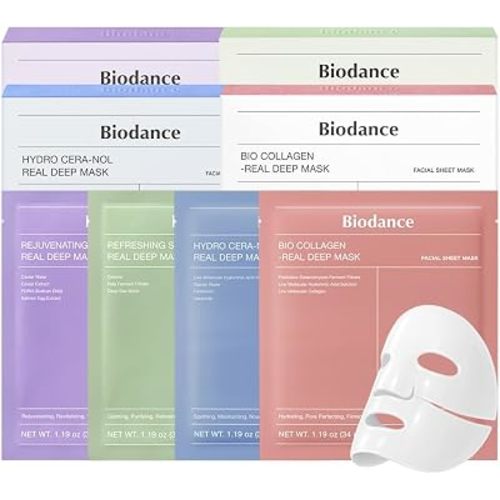 BIODANCE Multi-Care Experience Kit: Caviar PDRN, Bio Collagen & Ceramide Panthenol & Sea Kelp Mask Dicovery Bundle — All-in-one Korean Skin Care, Skin Care Set